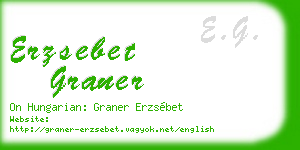 erzsebet graner business card